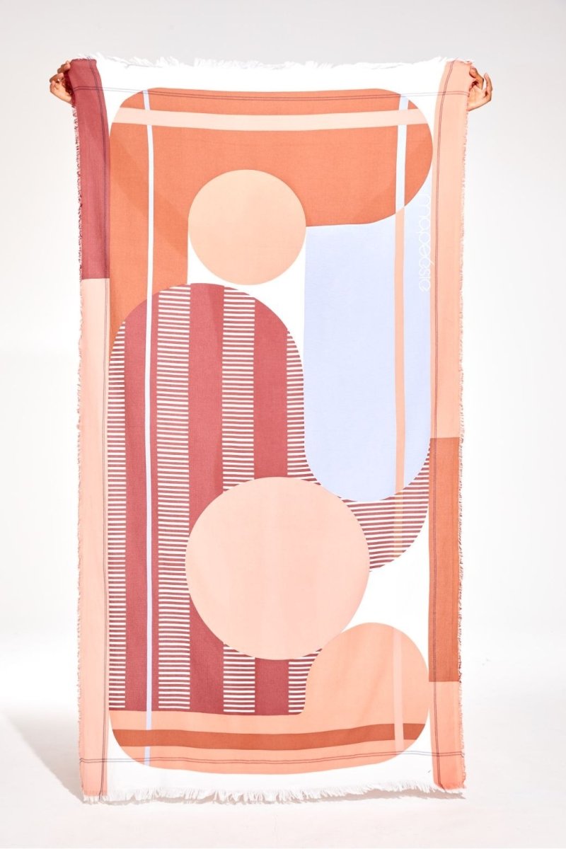 Mapoésie Drap De Plage Abstract Rose – vue principale