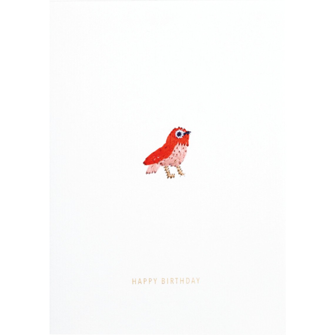 Rader décoration papeterie carte oiseau brodé