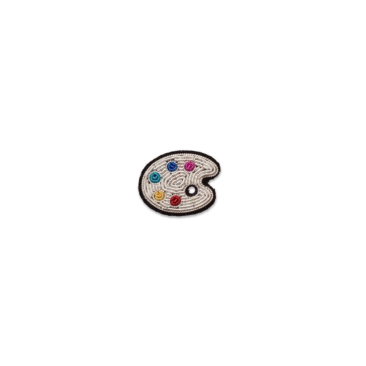 MACON ET LESQUOY broche brodée palette