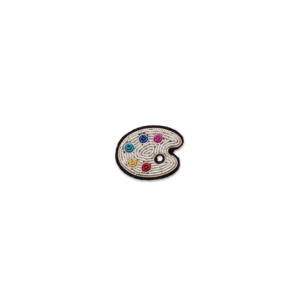 MACON ET LESQUOY broche brodée palette