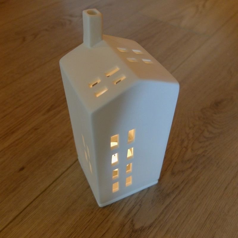 Räder Design | Photophore maison porcelaine blanche bougie