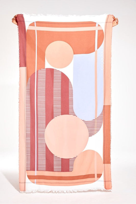 Mapoésie Drap De Plage Abstract Rose – vue principale