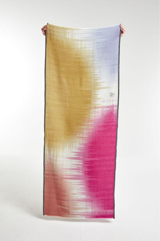 Mapoésie Foulard Osmose Ocre et Rose