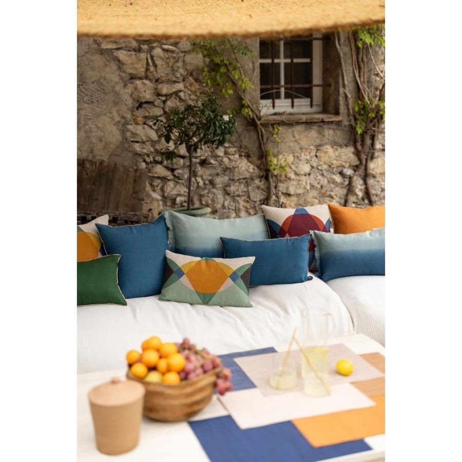Vivaraise Coussin Zeff Céleste Indigo 45 x 45 – ambiance